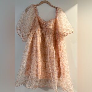 Floral Puff Sleeve Dress